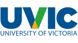 University of Victoria logo, showing the official abbreviation "UVIC" in the official color scheme of the university.